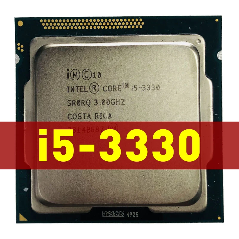 Intel(r) Core(TM) i5-3330 CPU @ 3.00GHZ 3.00 GHZ. I5 3330. Inter r Core TM i5 3330 CPU @ 3.00GHZ 4 CPUS 3.0GHZ. I5 3330 3.00 ghz