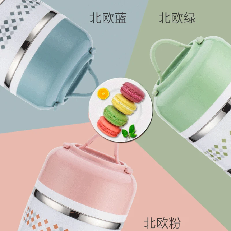 

Japanese Thermos Lunch Box for Food Container Portable Thermal Lunch Box Cute Bento Box Lunchbox Leakproof 2 3 Layers