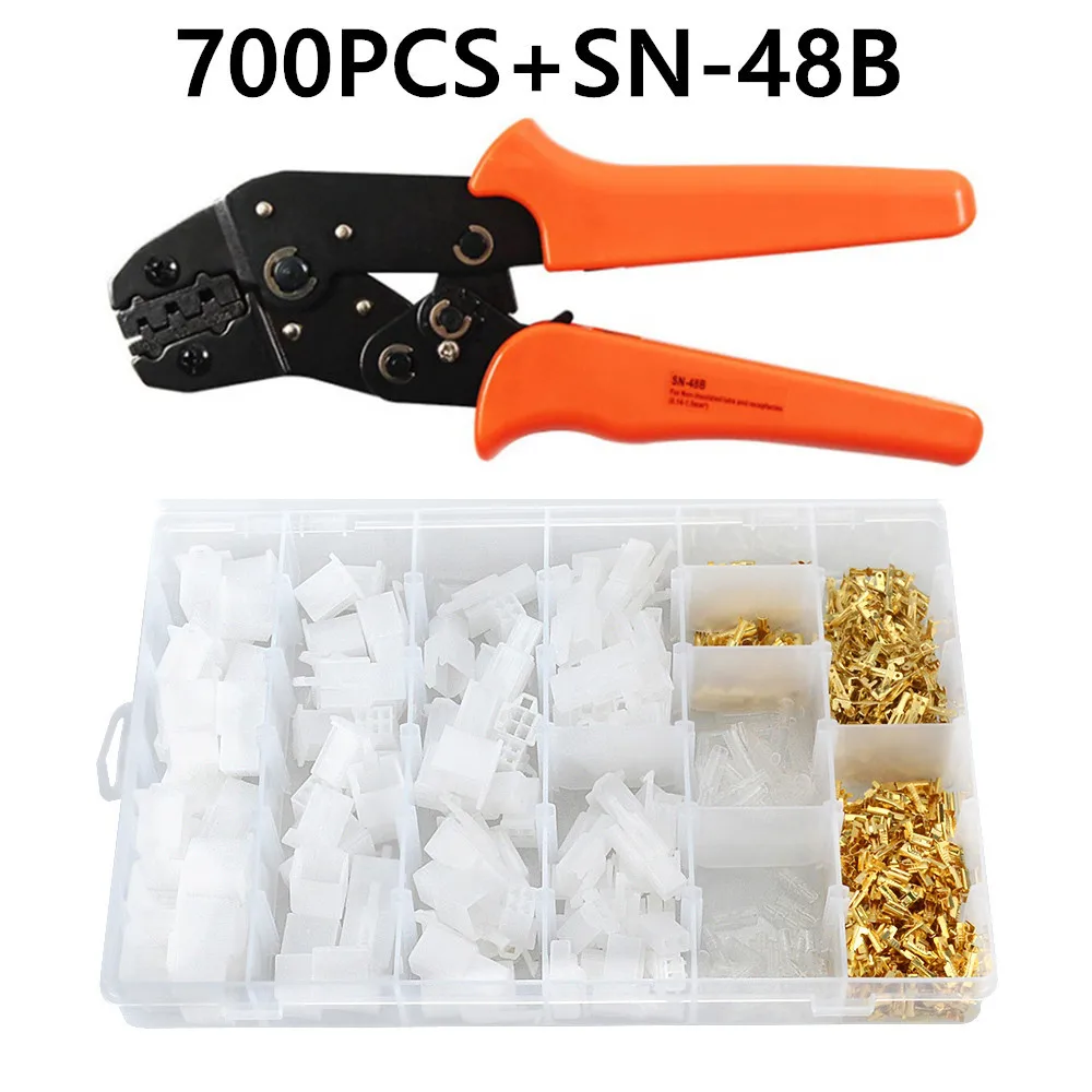 

2 3 4 6 pin motorcycle motor cable wire connector car male and female Kit terminal plug splice Automotive ship boat HS48B plier