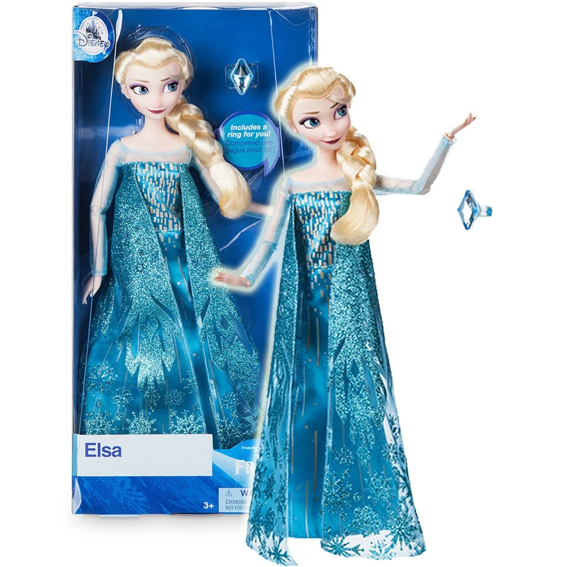 Оригинальная Классическая кукла принцессы Эльзы из мультфильма Disney Store фигурки