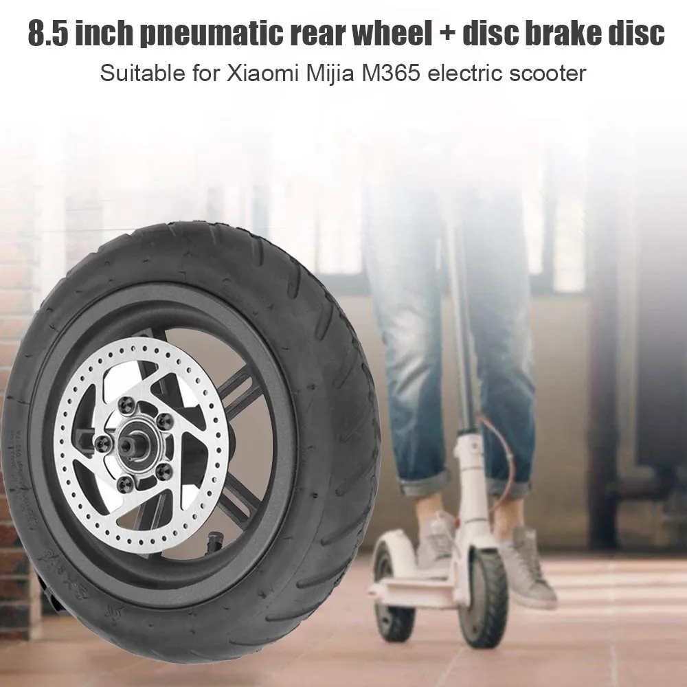 

1PC Electric Scooter Tyre With Disc Brake Disc Set Scooter Tire Rear Wheel Disc Brake Tyre For Xiaomi M365 Scooter