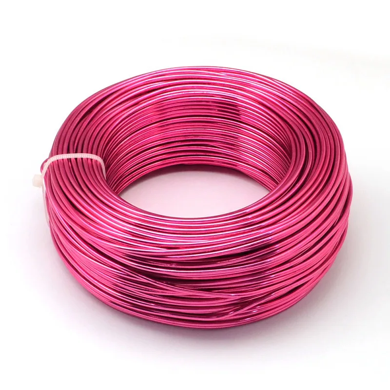 MediumVioletRed 500g 0,6/1,2/1,5/2,0/3,0 мм алюминиевая проволока DIY компоненты ювелирных изделий Аксессуары Поиск делая ожерелья Браслеты Ремесла поставок - Цвет: MediumVioletRed