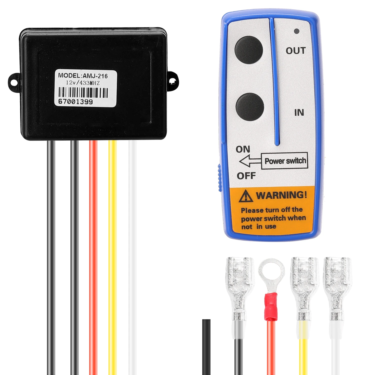 

Solenoid Relay DC12V Universal 400A Winch Solenoid Relay Electric Winch Set