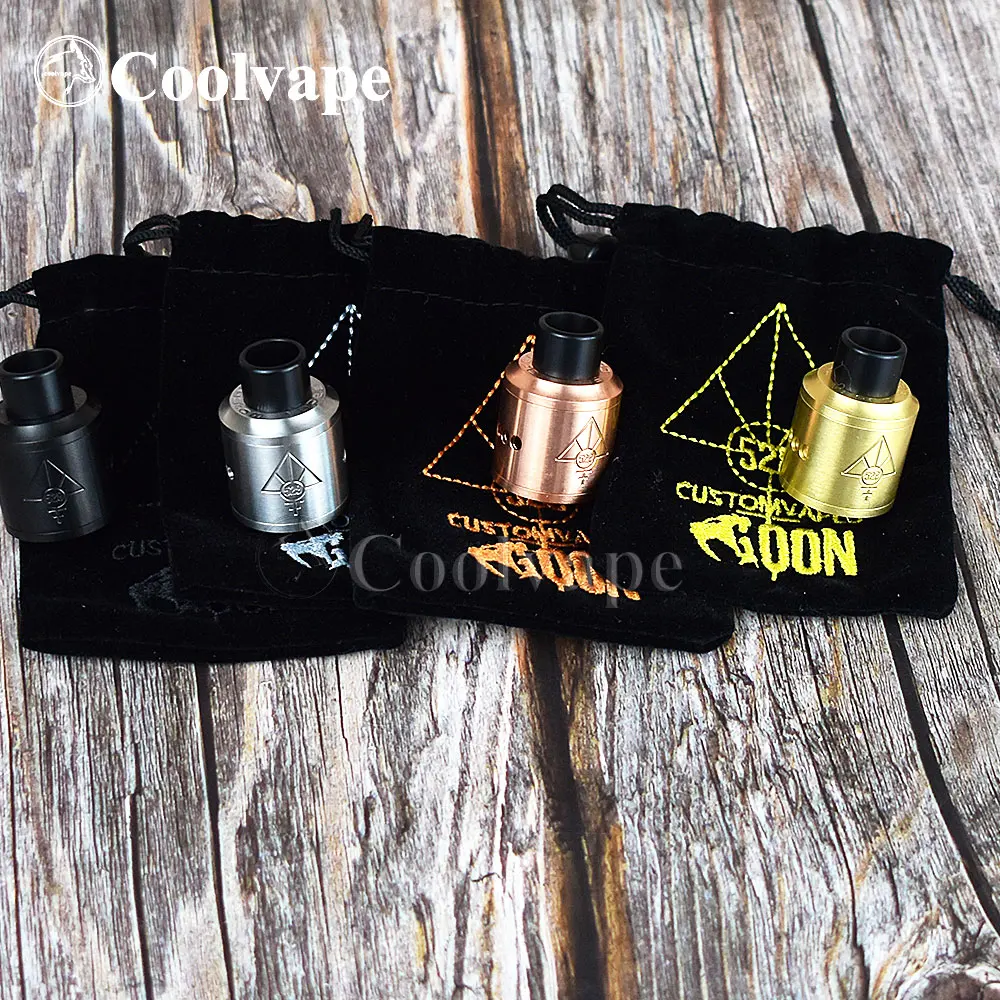 Coolvape 100% оригинал 528 пользовательский GOON RDA 24 мм позолоченный мост одна/две катушки