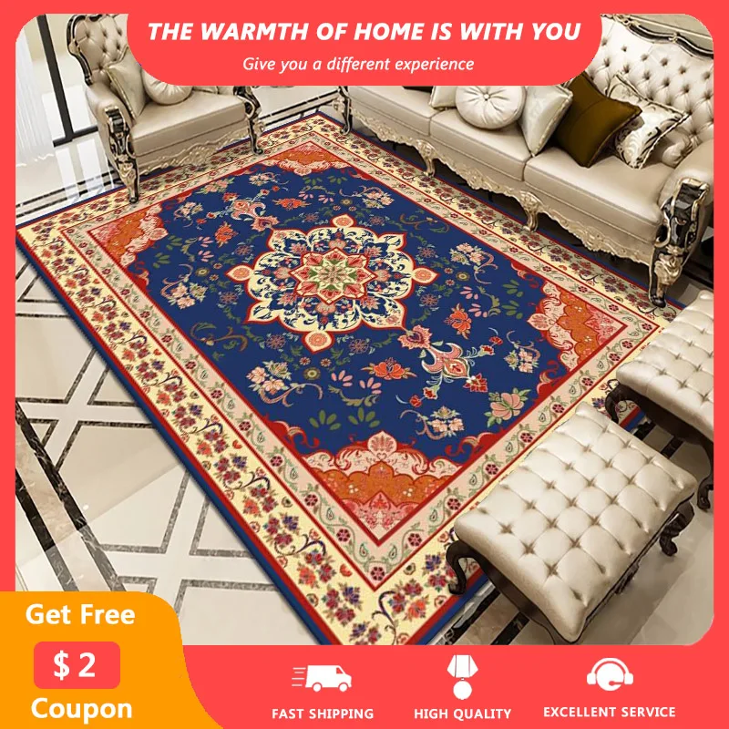 

Drop Shipping Bohemia Persian Carpets for Living Room Bedroom Study Area Rugs Nordic Washable Non-Slip Carpets alfombra Soft Mat