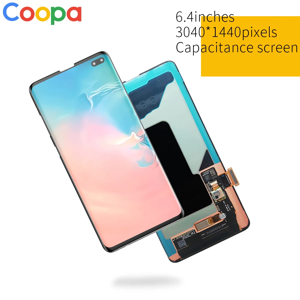 6,1 ''AMOLED lcd для SAMSUNG S10 lcd G9730 дисплей SM-G973 сенсорный экран дигитайзер для SAMSUNG Galaxy S10 Plus lcd G975 рамка