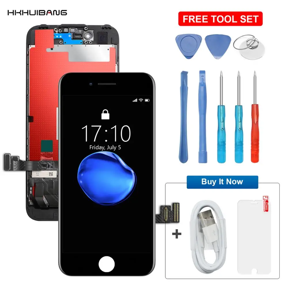 Замена экрана AAA + для iPhone 6 6S 7 8 Plus ЖК дисплей с 3D сенсорным экраном дигитайзер
