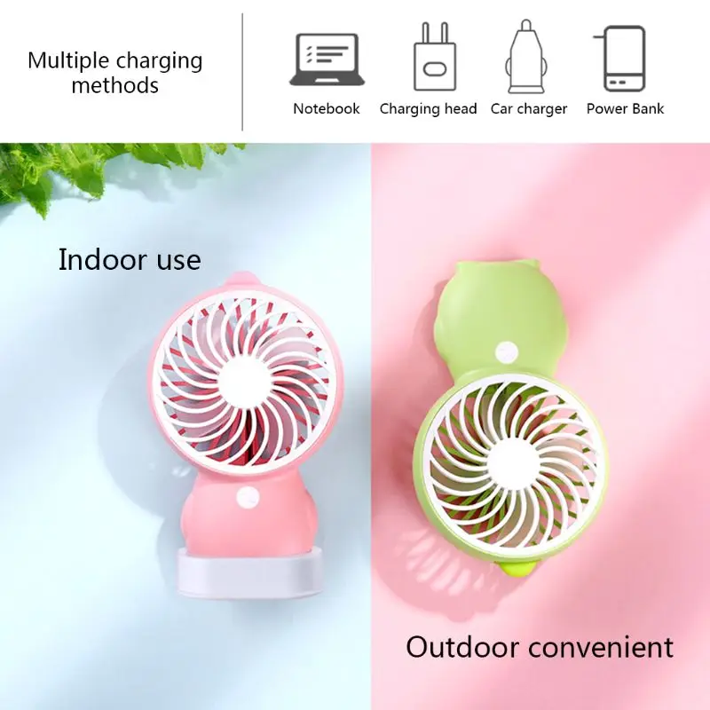 

New Portable USB Power Handheld Cartoon Penguin Mini Fan Summer Outdoor
