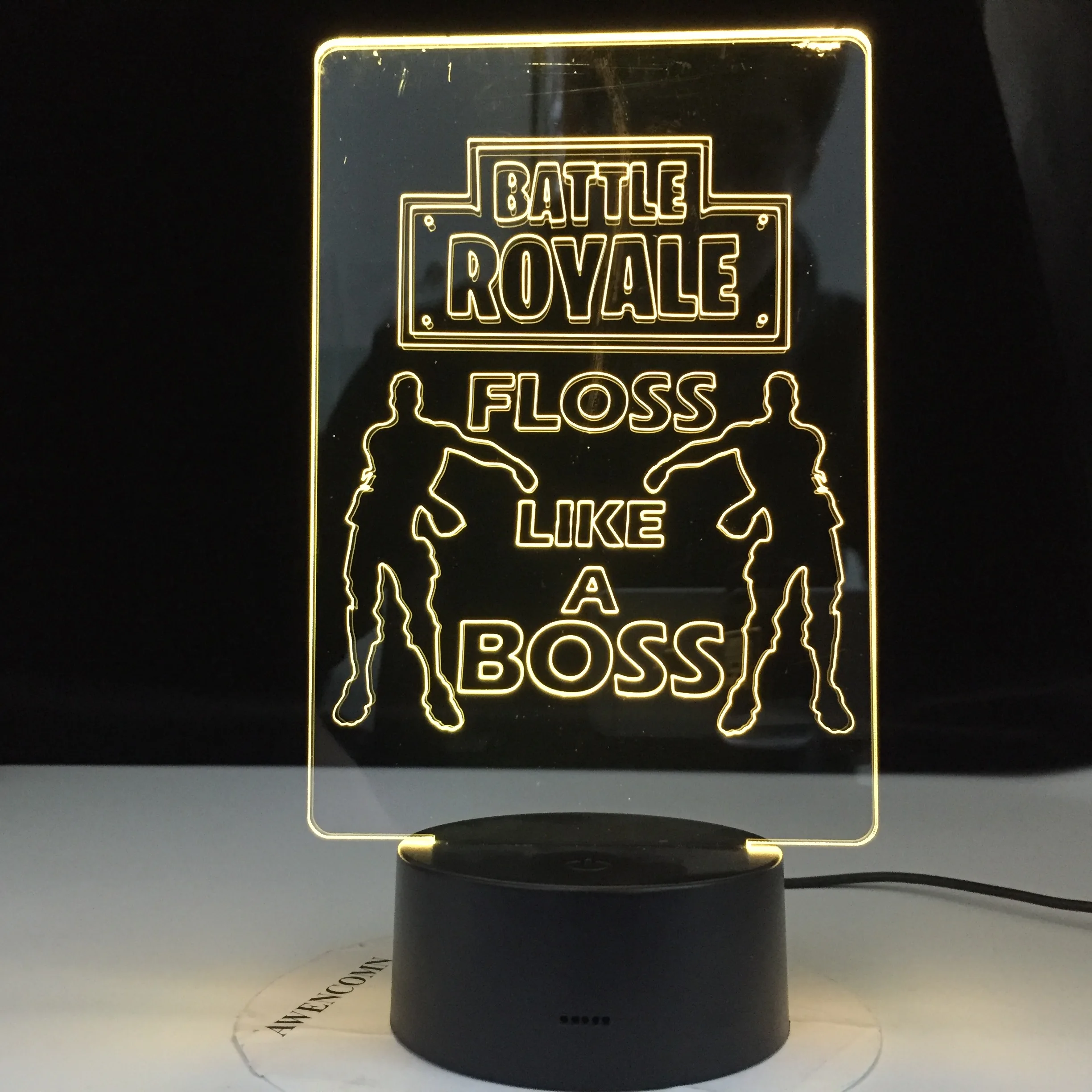 Battle Royale Floss Like A Boss Dancer модель светодиодный Настольный светильник 3D ночник