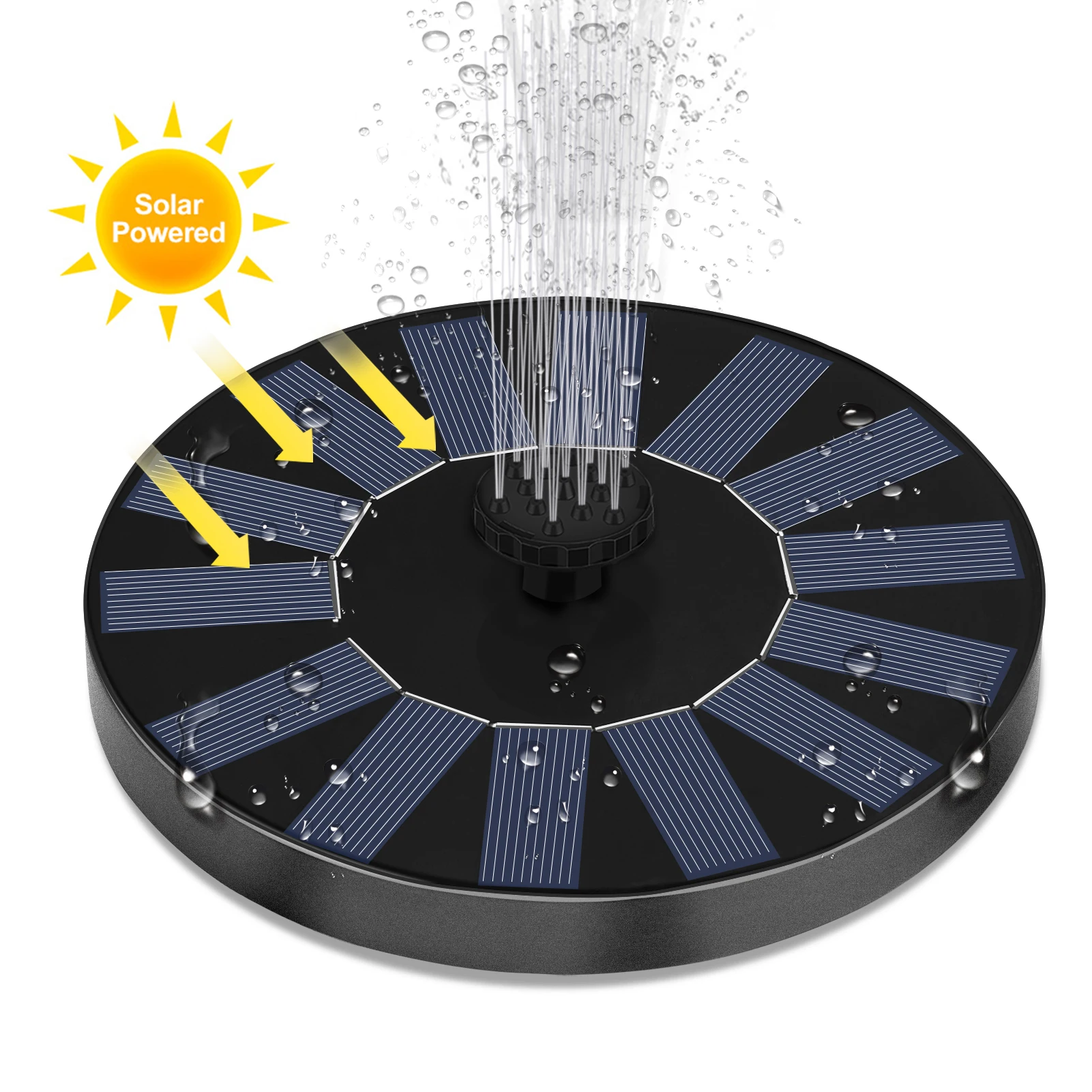 

1.5W Solar Fountain Pump Solar Powered Water Fountain Garden Fountain Floating Water Solar Waterfall Pool Pond Garden Decoration