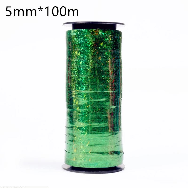 5mmx100m BINGTIAN Новинка 0,5 см* 100 м Призма обруч Голографическая лента для упаковки подарков клейкая Лазерная Лента шар лента золотой блестящий шар - Цвет: 5mmx100m