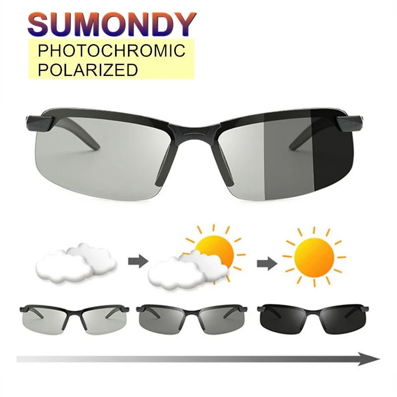 Солнцезащитные очки SUMONDY SU24 мужские и женские поляризационные фотохромные