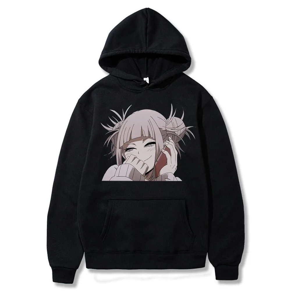 

Cute My Hero Academia Printed Hoodie Woman 2021 Comfort toga himiko Harajuku Casual Hoodies Fashion Lace-up Women Hoody