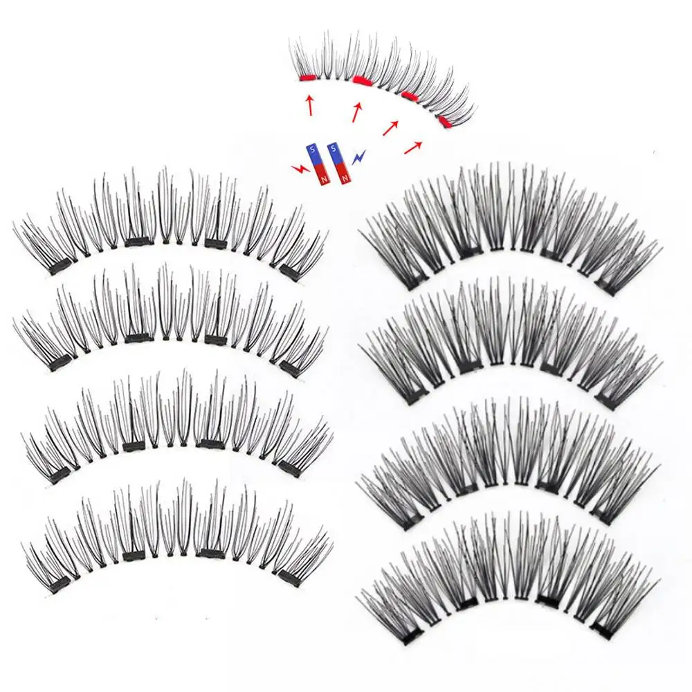 1 коробка магнитные ресницы с 4 магнитами ручной работы натуральный магнит для