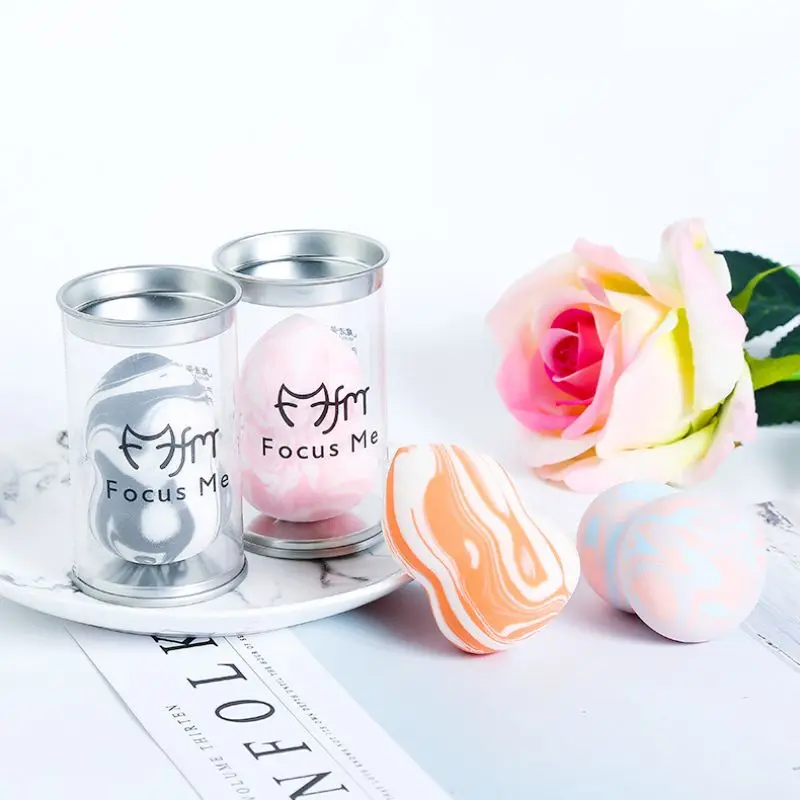 Бесформенная подушка с наполнителем для макияжа яйцо сухое влажное двойное