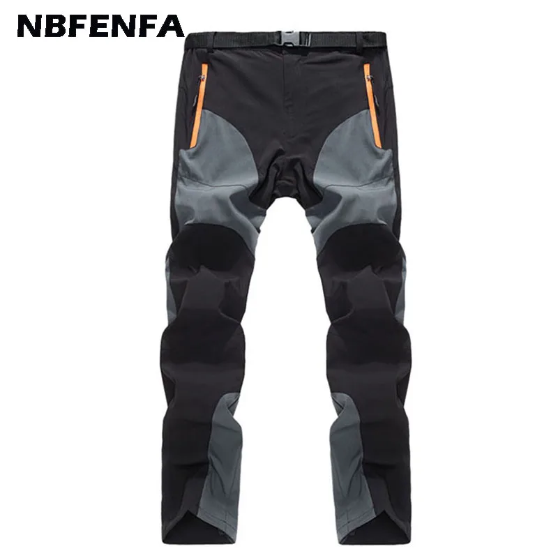 

Men Summer Quick Dry Pant Patchwork Trousers Windproof Waterproof Outdoor Pant Male Sports Hiking Fishing 2021 Sweatpants LX036