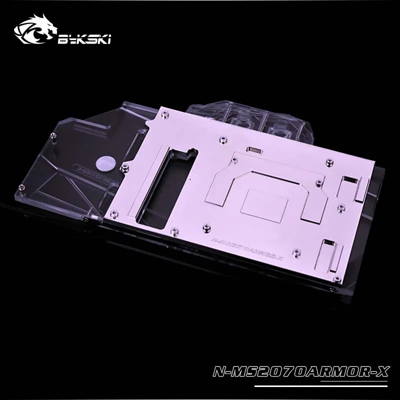 

Bykski N-MS2070ARMOR-X GPU cooler Full Cover Graphics Card Water cooling Block for MSI GeForce RTX2070 ARMOR 8G OC Modding PC