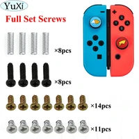 yuxi full set replacement part screws screw and spring for nintend switch joy con joy con