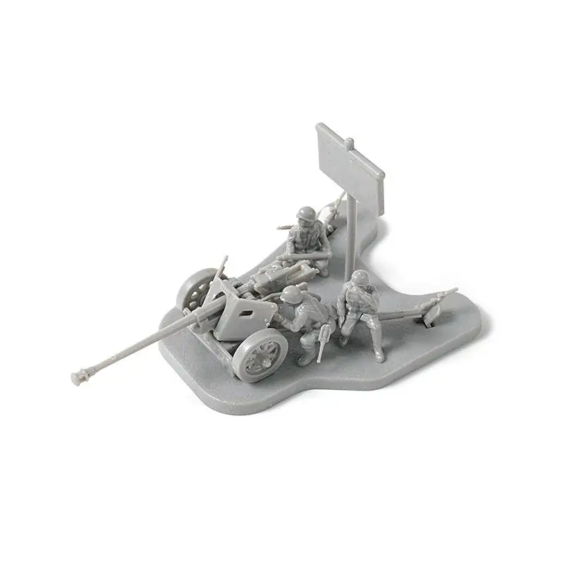 4D 1: 72 сценария PAK40 M30 M1938 Сборная модель пушки собрать головоломка кирпичная игрушка - Цвет: PAK40