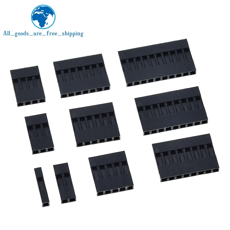 TZT 50 шт. горячая Распродажа Dupont пластиковый корпус 2 54 мм Однорядный разъем