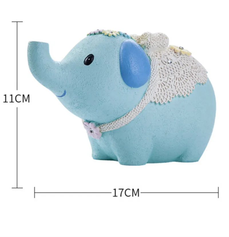 Статуя слона рождественские подарки fofas 2019 копилка депозитная коробка смола