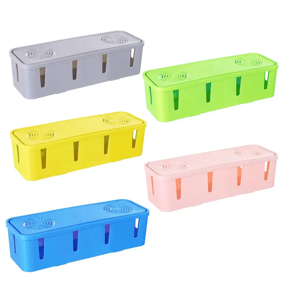 

Pp Multi-Functional Creative Cable Storage Box Socket Storage Box Wire Management Table Container Desktop Household Supplies