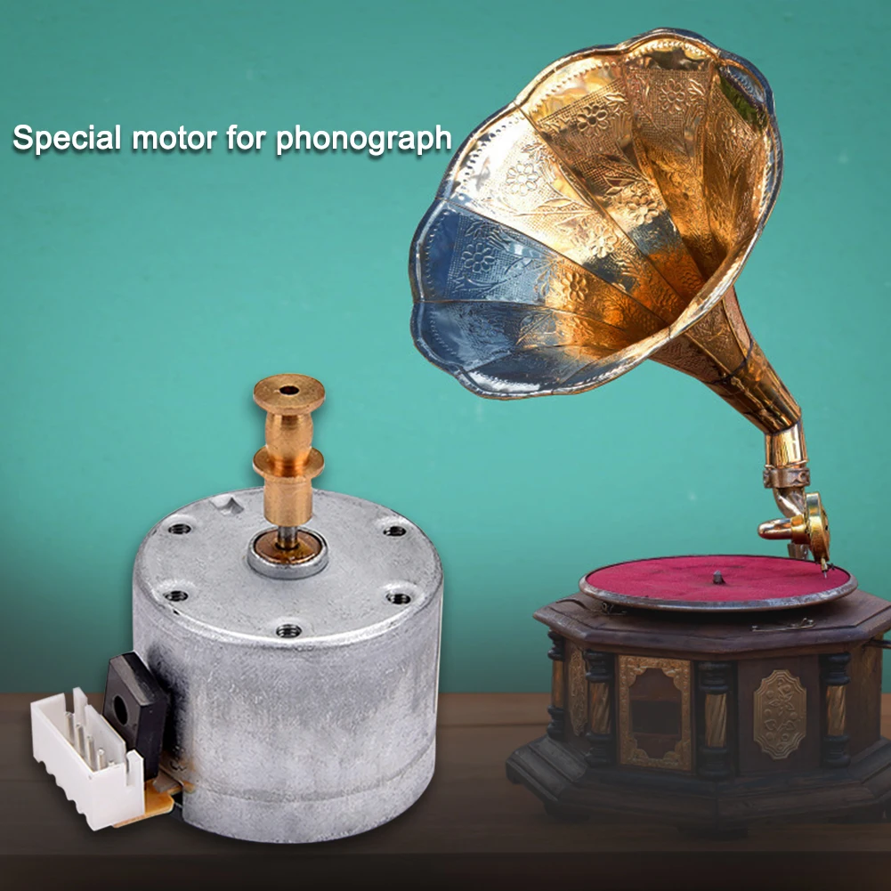 

Wear-resistant Vinyl Record Player Motor Universal Phonograph Metal Motor for Gramophone Instruments Replacement Parts