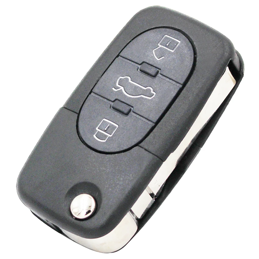 Складной пульт дистанционного управления 3 кнопки брелок для Audi A3 A4 A6 старая