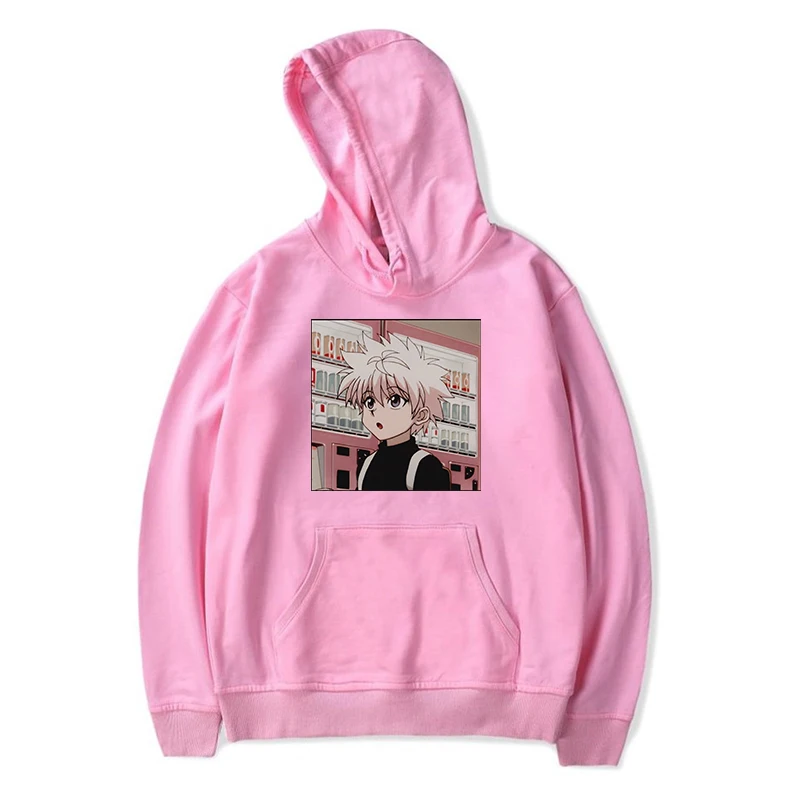 

Hunter X Hunter Hoodies Men Kawaii Japanese Anime Hoodies Harajuku Hisoka Killua Zoldyck Streetwear Male Student casual hoodies