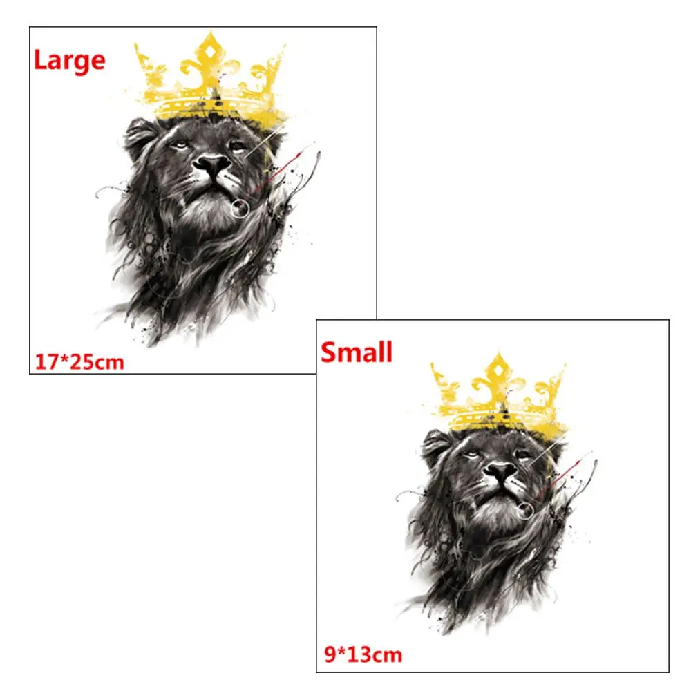 Новинка нашивки с изображением короля льва нашивка термопереносом утюгом