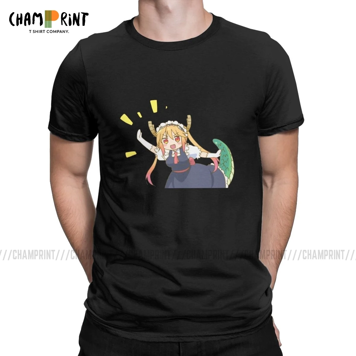 Мужская футболка Nee креативная хлопковая Футболка Kobayashi с коротким рукавом аниме