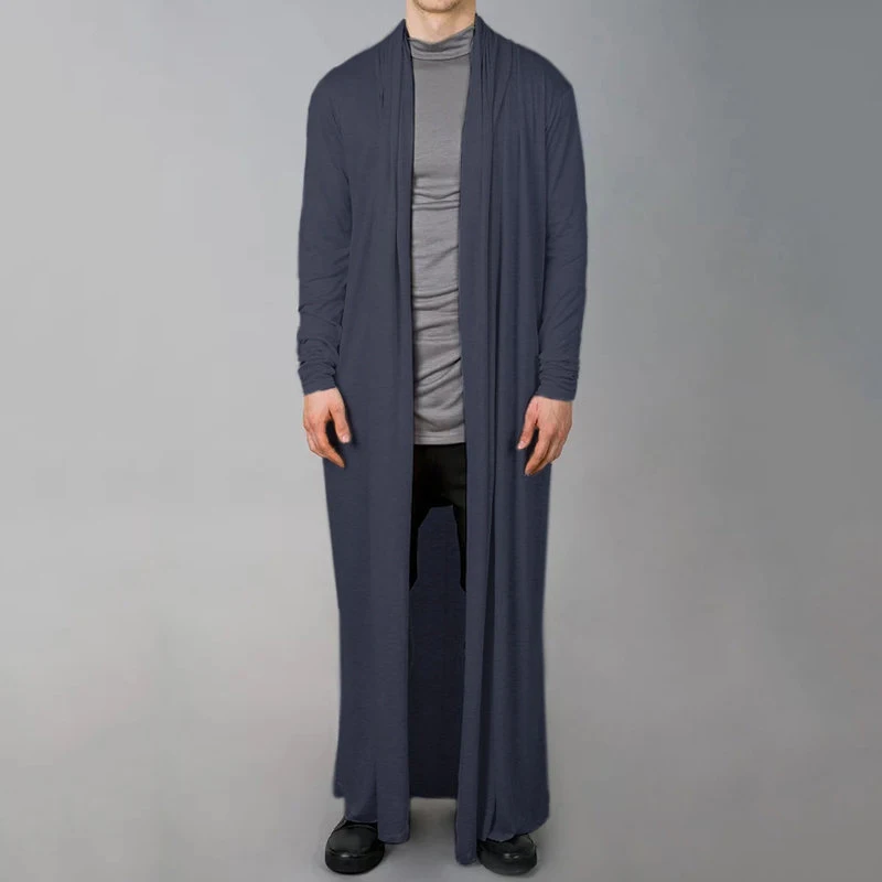 Middle Eastern Country Men's Long Shirt Coats Cloak Man Vintage Summer Outerwear Casual Plus Size 3XL Cardigan Shirts A487 | Мужская