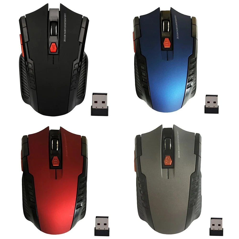 Ergonomic 6 Keys 1600DPI 2.4GHz Wireless Gaming Mouse USB Receiver for PC Laptop | Компьютеры и офис