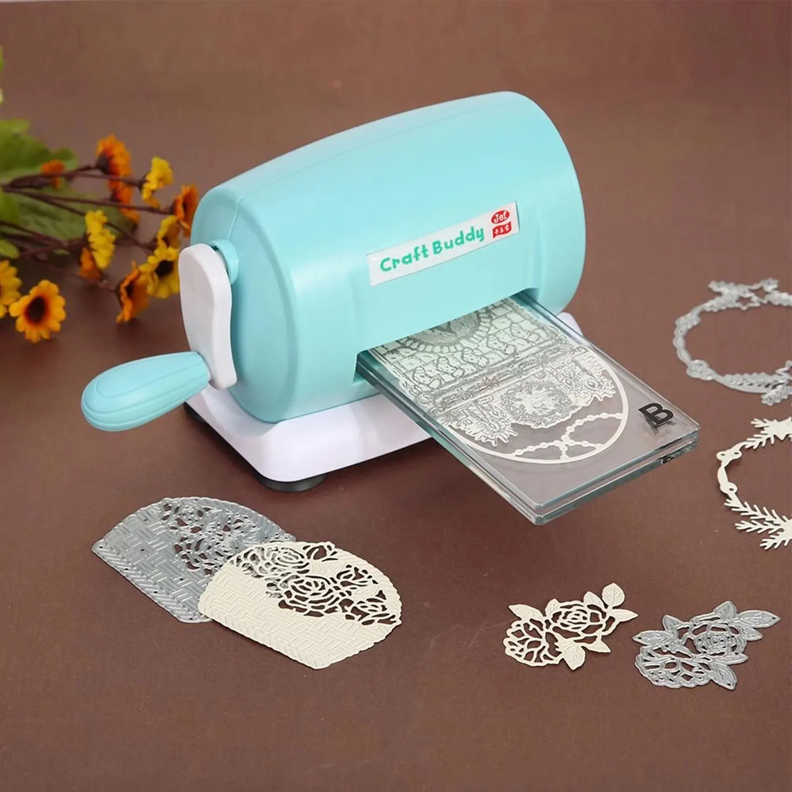 

Die Cutting Embossing Machine Scrapbooking Paper Cutter Embossing Dies Home DIY Tool Cutter Paper Carving Scrapbooking Art Craft