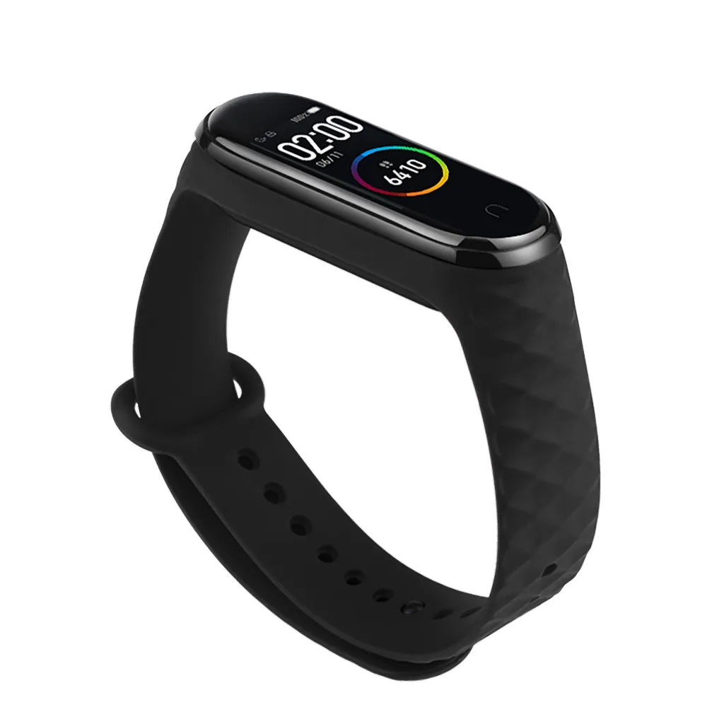 Ouhaobin wrist strap For Xiaomi Mi Band 4 Wristband Replacement Silicone Bracelet for 3 smart watch | Электроника