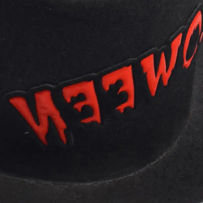 

Halloween Unisex Vampire Fedora Hat Devil Horns Letters Cosplay Panama Jazz Cap