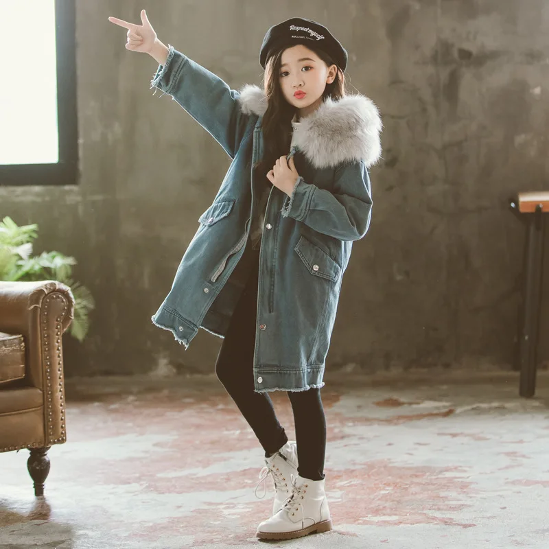 

preppy 2019 fashion baby girl coat winter toddler girls outerwear kids girls outerwear autumn 4 5 6 8 12 clothes children denim