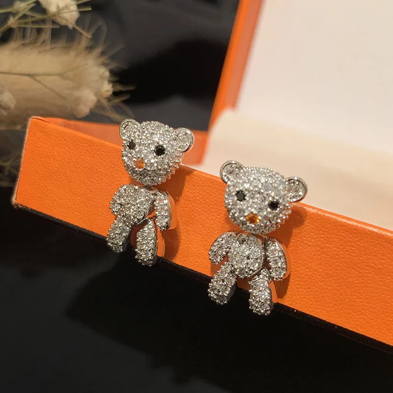

Decorations For Girls Bear Earrings Cartoon Earring Gift To Girlfriend Holiday Gifts Temperament Joker Earrings 2021 Trend