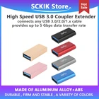 Сверхскоростной соединитель USB 3,0, позолоченный адаптер Мама-мама, USB 3,0, удлинитель соединения, конвертер WXTB