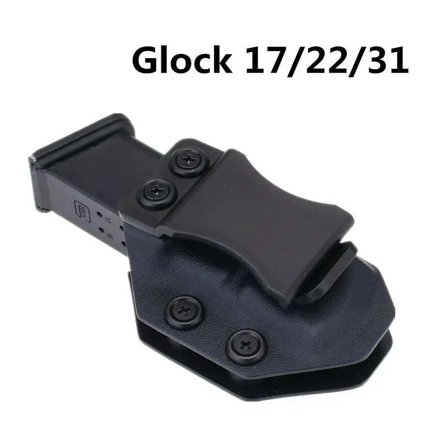 Журнал Iwb Kydex кобура магнитный переносчик держатель для Glock 17 19 22 23 26 27 31 32 43 внутри