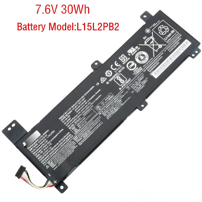 Оригинальный аккумулятор для ноутбука Lenovo IdeaPad 310 14IKB 14ISK L15M2PB2 L15L2PB3 L15C2PB2 7 6 В 30