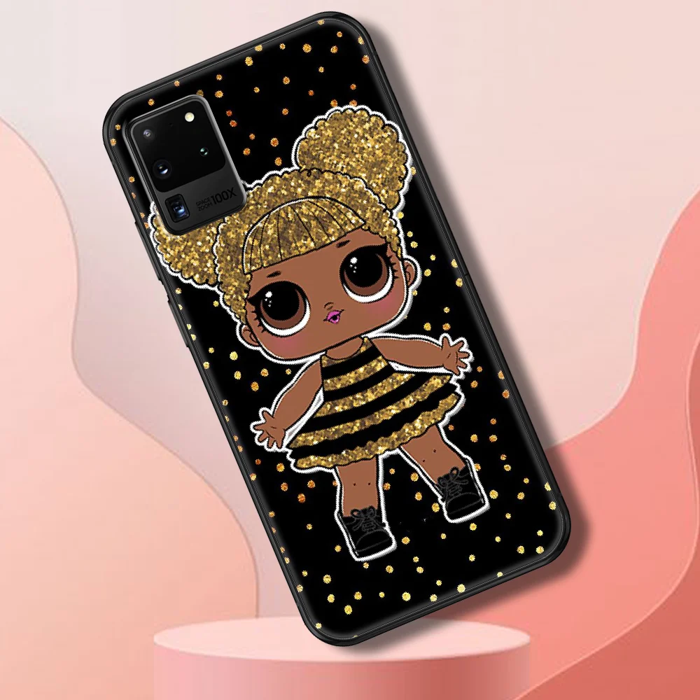 

doll cute Lol Pretty girl Phone case For Samsung Galaxy Note 4 8 9 10 20 S8 S9 S10 S10E S20 Plus UITRA Ultra black tpu funda