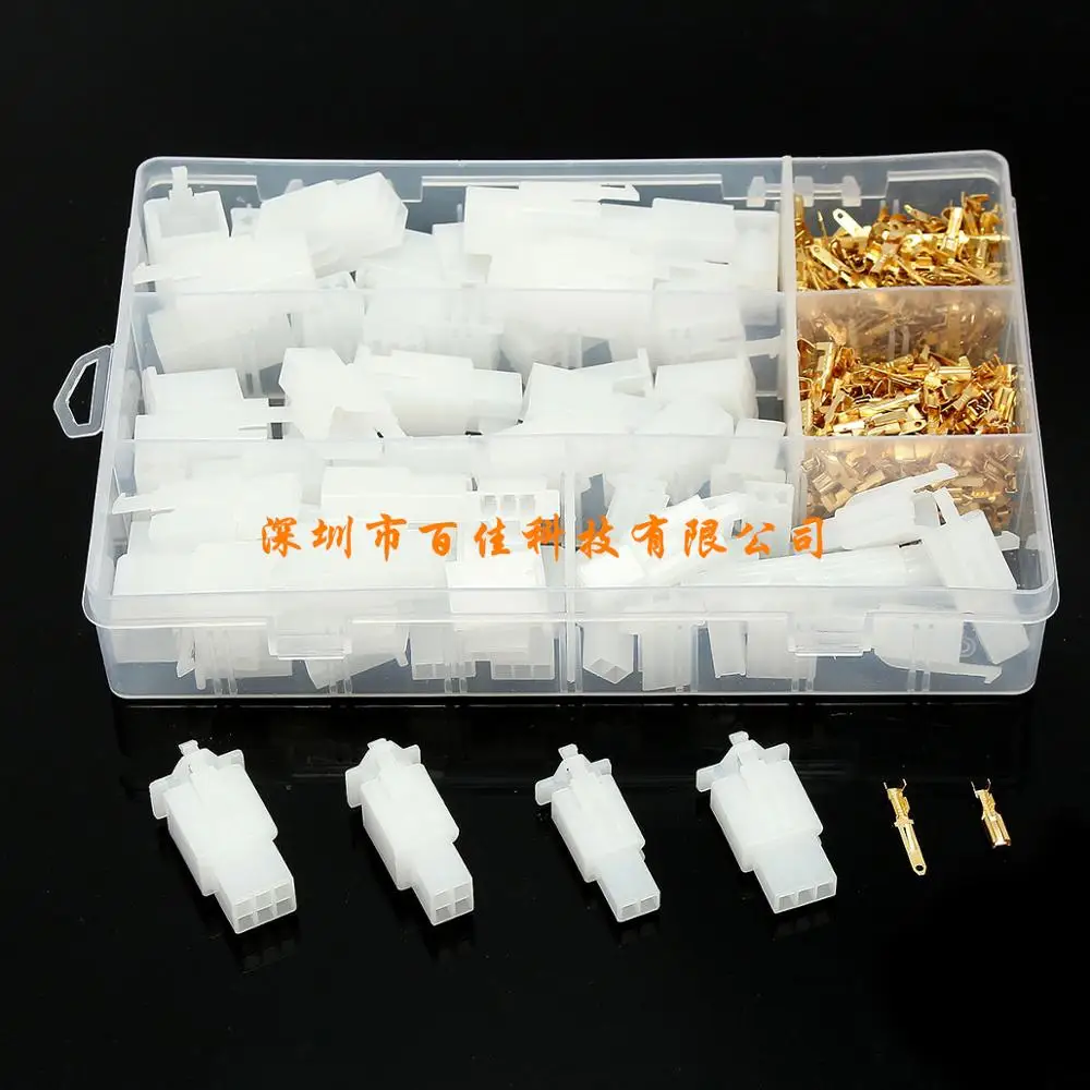 

Free Shipping 380PCS 40 sets of auto motorcycle 2.8mm 2 3 4 6 pin terminal block connector