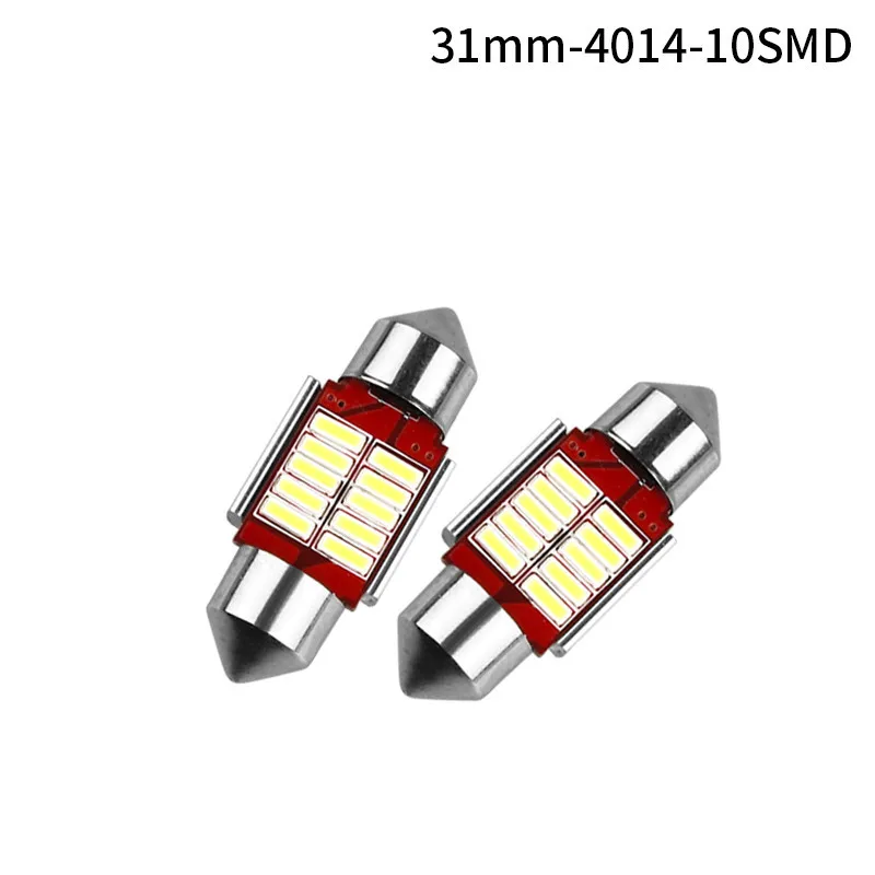 

Светодиодсветодиодный Лампы Canbus для салона автомобиля, 2 шт., 31, 36, 39, 41 мм, 12SMD 4014, автомобильная купольная гирлянда, лампочка, светодиодный ная лампочка для автомобиля, белая, 12 В