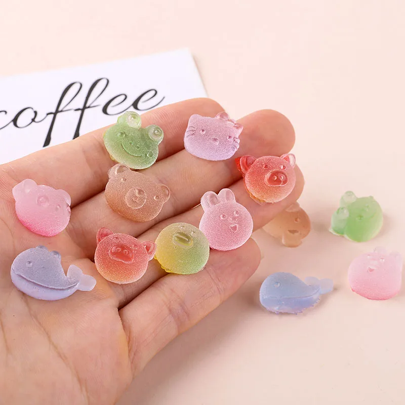 10 шт милые карамельные цветные Мультяшные Висячие серьги для женщин животное