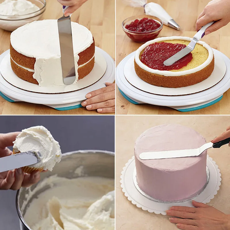 

Baking Accessories Cake Scraper Smoother Adjustable Fondant Spatulas Baking Tools for Cakes Pastry Cutter Cake Decorating Tools