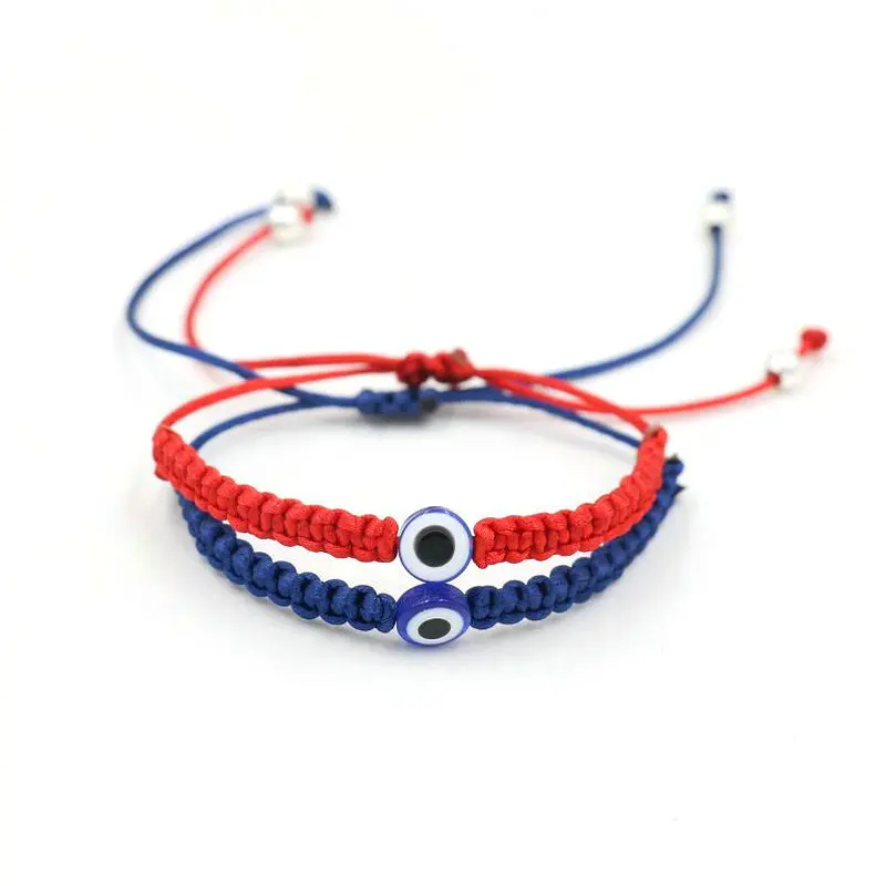 Браслеты для мужчин женщин влюбленных на Красной нитке Турецкий Дурной глаз Lucky