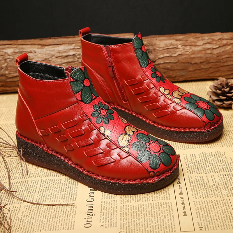 TIMETANGFashion/зимние ботинки из натуральной кожи; женская обувь высокого качества на плоской подошве; Новинка года; Зимние ботильоны; женская теплая обувь на меху