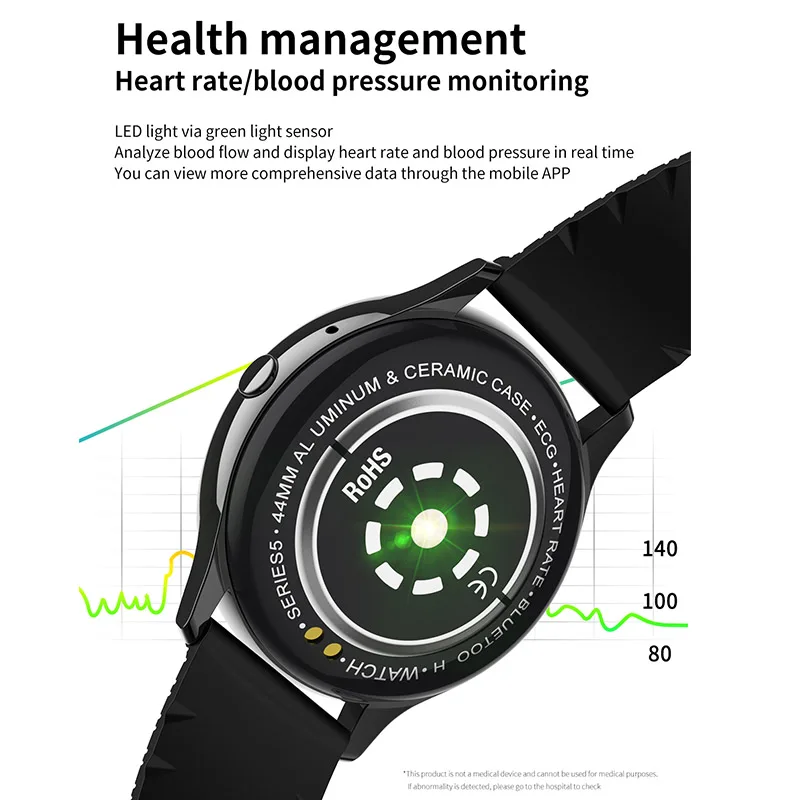Imosi S8 наручные Смарт часы с крови Давление монитор сердечного ритма браслет из