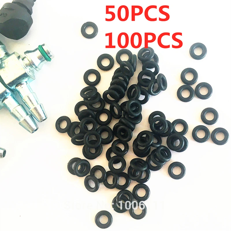50PCS Common Rail Diesel Fuel Injector Oil Return Joint Seal Washer Ring Gasket For BOSCH 110, Common Rail Injector Repair Kits